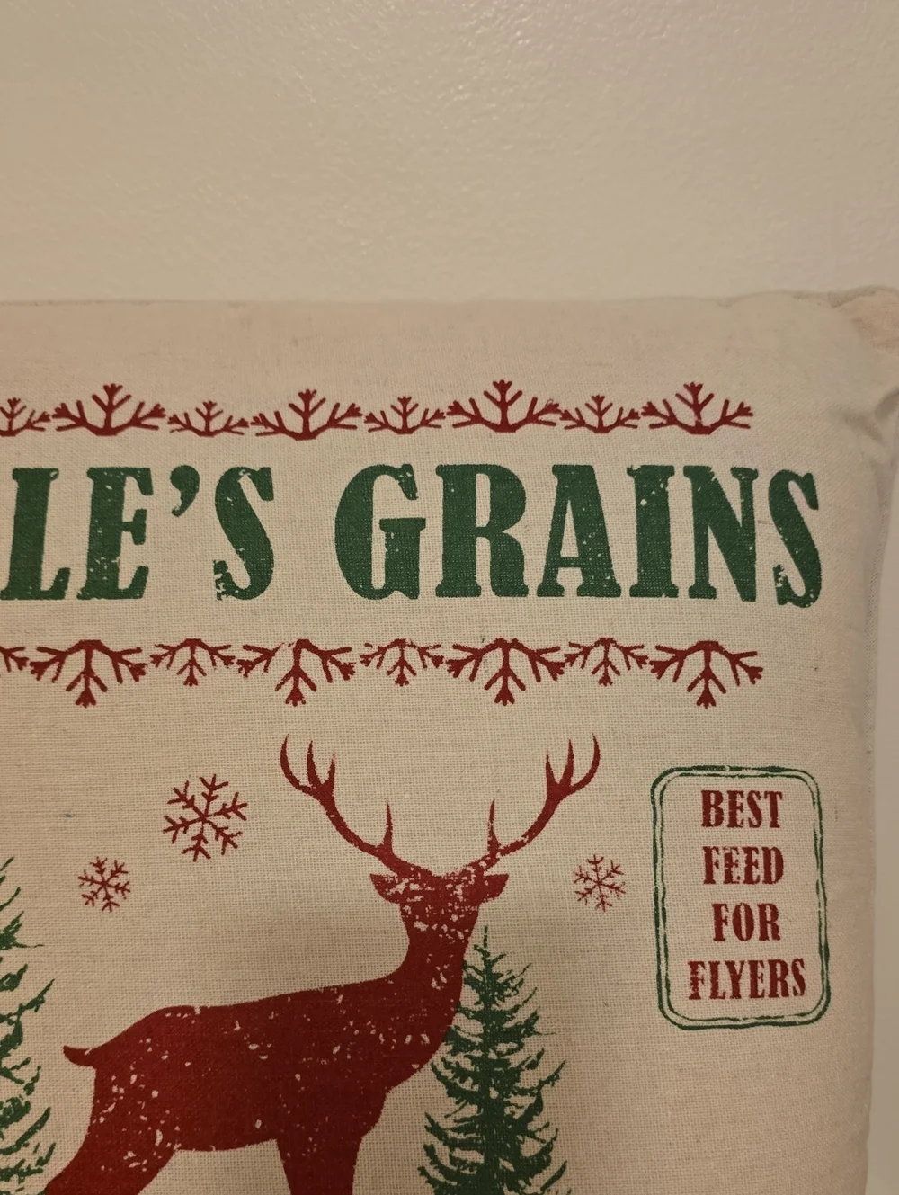 Kringles Grain Christmas Pillow
